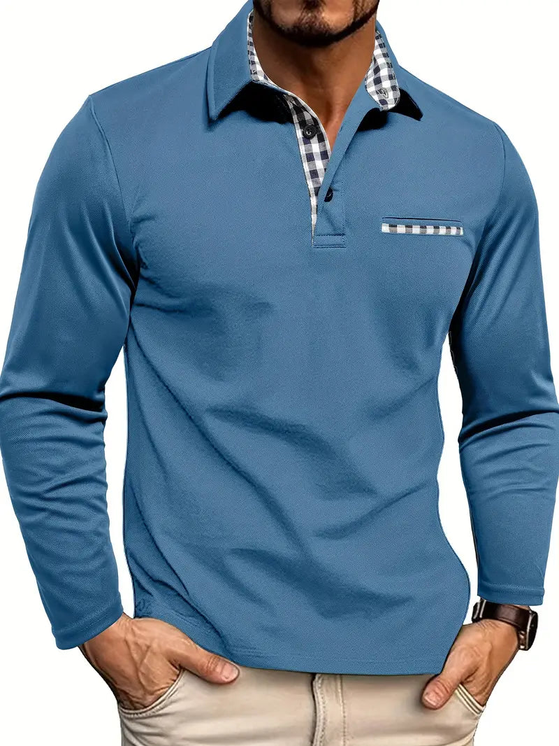 Martin Fitted Long Sleeve Polo